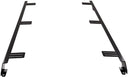 A pair of high capacity, steel construction black rails for a vehicle, ideal for installing the Roof Rack Fitting Kit for Toyota 4Runner (2003-2009) from ARB.