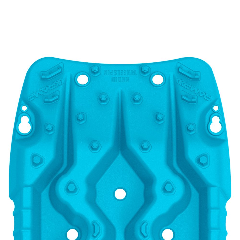 ARB Recovery Boards in Aqua TREDHDAQ - A blue plastic board with holes on it, perfect for heavy-duty recovery traction. Ideal for off-roading enthusiasts.