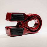A Factor 55 Flat Splicer 3/8-1/2' in Red 00375-01 metal clamp on a white background with oxidation protection.