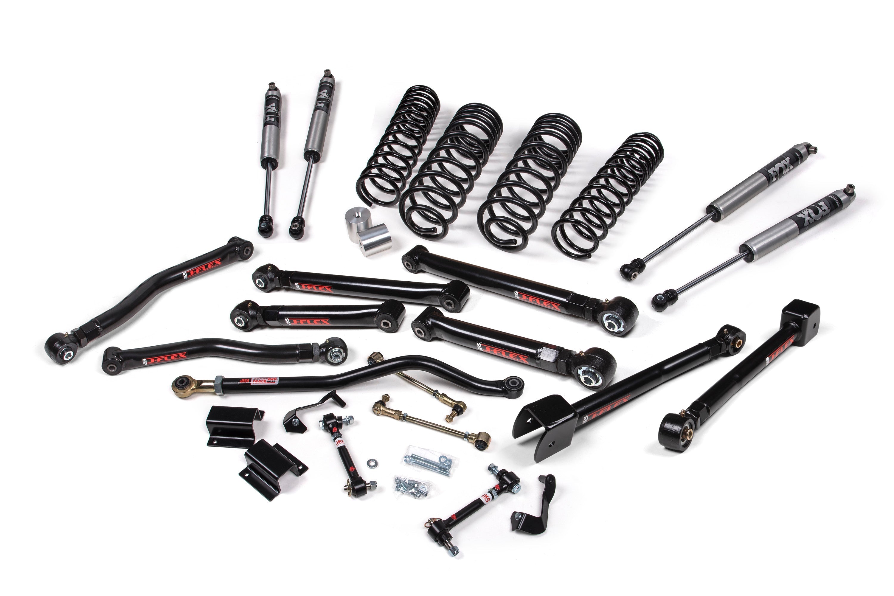 This JKS 3.5 Inch Jeep Gladiator JT (20-ON) J-Krawl Lift Kit is specifically designed to enhance its performance and off-road capabilities. It includes high-quality control arms and monotube shocks, providing improved stability and control. The kit also
