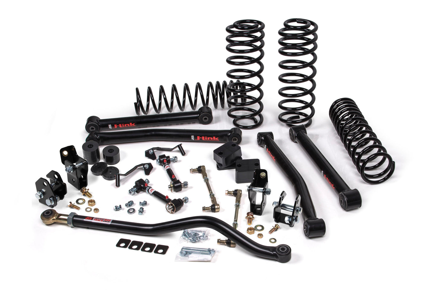 Enhance your Jeep's offroad articulation with our JKS 2.5 Inch Jeep Wrangler JL (18-ON) - DIESEL 4 Door J-Konnect Lift Kit, equipped with top-notch springs.