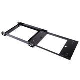 A black ARB Portable Fridge Freezer Slide providing convenient access for a flat screen monitor, preventing dust ingress.