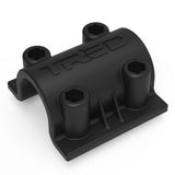 A black ARB bracket with four holes on it designed for mounting recovery boards or TRED Mount Adapter TRED TPMKBA01 to a roof rack.