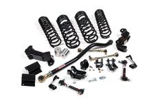 Load image into Gallery viewer, A JKS suspension kit for a jeep with coil springs and enhanced offroad articulation.
