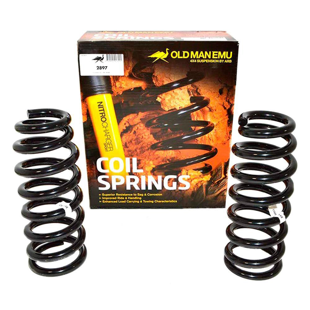 The Old Man Emu Rear Coil Springs 2897 for Toyota 4Runner and Prado 120 Series (LWB MODELS) 1.5 inch Estimated Lift by Old Man Emu provide easy installation and result in a ride height increase for your car.