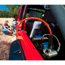 Load image into Gallery viewer, An ARB jeep wrangler with a CKMTA12 Bundle Kit - ARB Inflation Kit, Air Compressor and Digital Tire inflator attached to it.