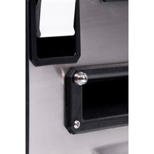 Load image into Gallery viewer, A close up of an ARB stainless steel door with a black handle, showcasing the sleek design and sturdy construction.