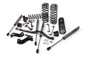 An JKS 3.5 Inch Jeep Wrangler JL (18-ON) 4 Door J-Kontrol Lift Kit for a jeep, equipped with springs and designed for optimal performance.