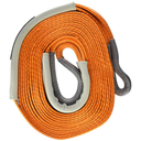 An ARB Snatch Strap - 17,600 Lbs - ARB705LB, designed for maximum performance, with an orange handle on it.