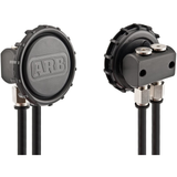 A pair of black ARB Differential Breather Kit 170112 hoses, made from billet aluminium and anodized.