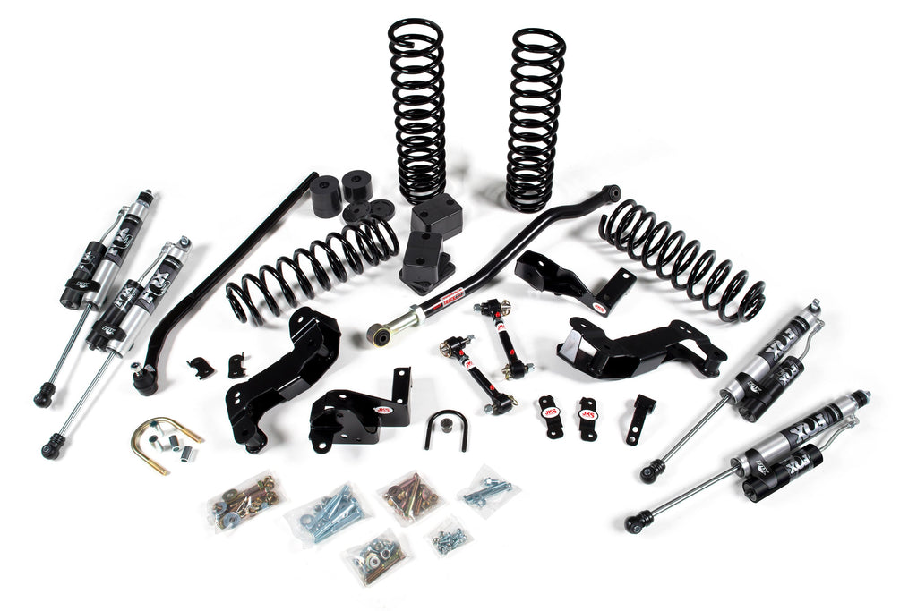 Enhance your jeep's handling and offroad articulation with our JKS 3.5 Inch Jeep Wrangler JK (06-18) 4 Door J-Kontrol Lift Kit, featuring high-performance springs.