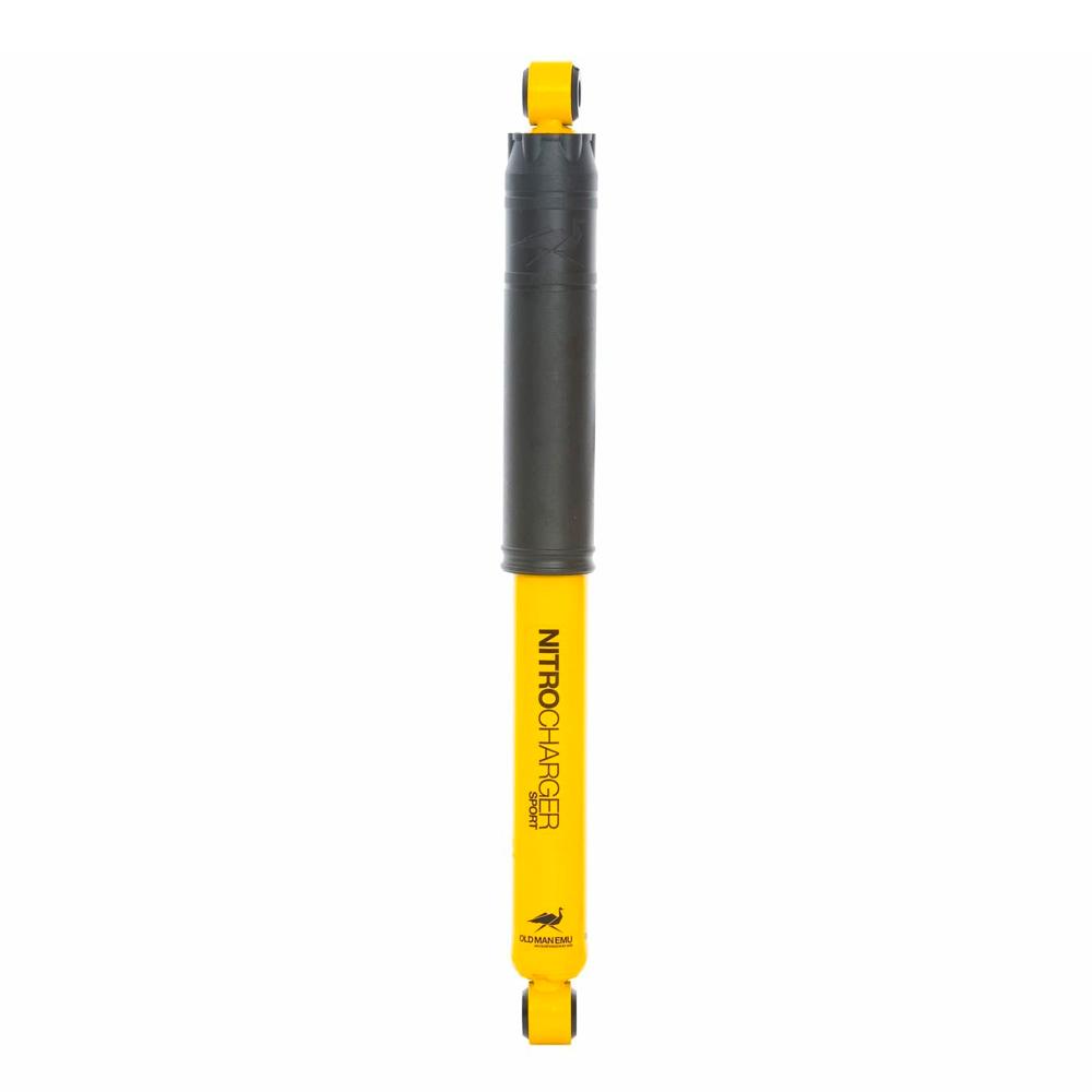 An Old Man Emu Front Nitrocharger Sport Shock Absorber 90000 for Toyota 4Runner/ Tacoma / FJ Cruiser/ LandCruiser 100 Series (IFS) Not AHC Models with heavy gauge reserve tube on a white background.