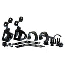 A set of OME BP-51 Front Fitting Kit VM80010036 for Land Rover Defender 110 (1985-2017) brackets and hardware, designed to optimize ride quality and enhance the performance of suspension systems by supporting shock absorbers.