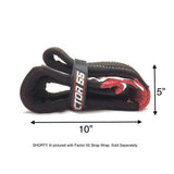 A picture of a Factor 55 Shorty Strap III 3'' x 3'' 00079 with high capacity measurements.