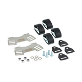 A set of ARB Portable Fridge/Freezer Tie Down Kit for ZERO Fridge Freezers 10900046 mount brackets, nuts and bolts for a bicycle.
