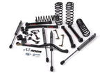A JKS suspension kit for a Jeep Wrangler JL (18-ON) - DIESEL 4 Door designed for optimal offroad articulation, consisting of control arms and springs.