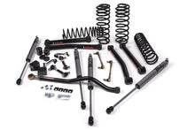 Load image into Gallery viewer, A JKS suspension kit for a Jeep Wrangler JL (18-ON) - DIESEL 4 Door designed for optimal offroad articulation, consisting of control arms and springs.
