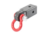 A black and red Factor 55 HitchLink 2.5 in Gray 00022-06 with ultimate strength and oxidation protection.