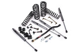 A JKS suspension kit for a Jeep Wrangler JL (18-ON) - DIESEL 4 Door J-Venture with coil springs and a sway bar.