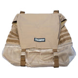 A Trasharoo weather-resistant backpack with a strap on it.