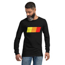 A man with a versatile and casual look wearing a Mudify TRD Unisex Long Sleeve Tee.